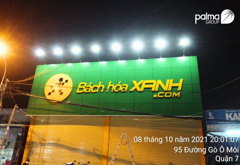 ĐÈN PWL-60 TẠI CỬA HÀNG BÁCH HÓA XANH QUẬN 7